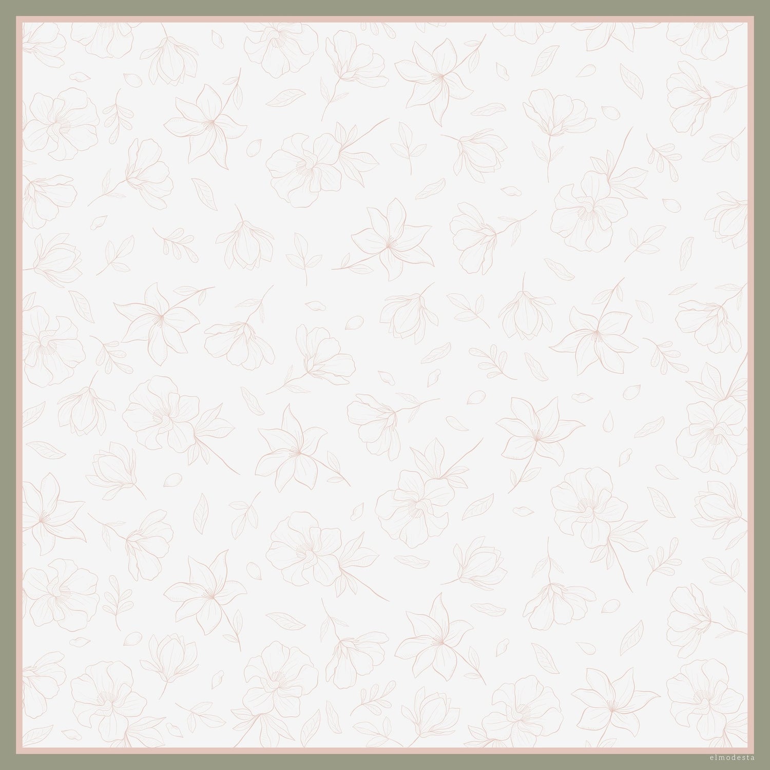 Hana Square Vegan Silk - Hijab Prints