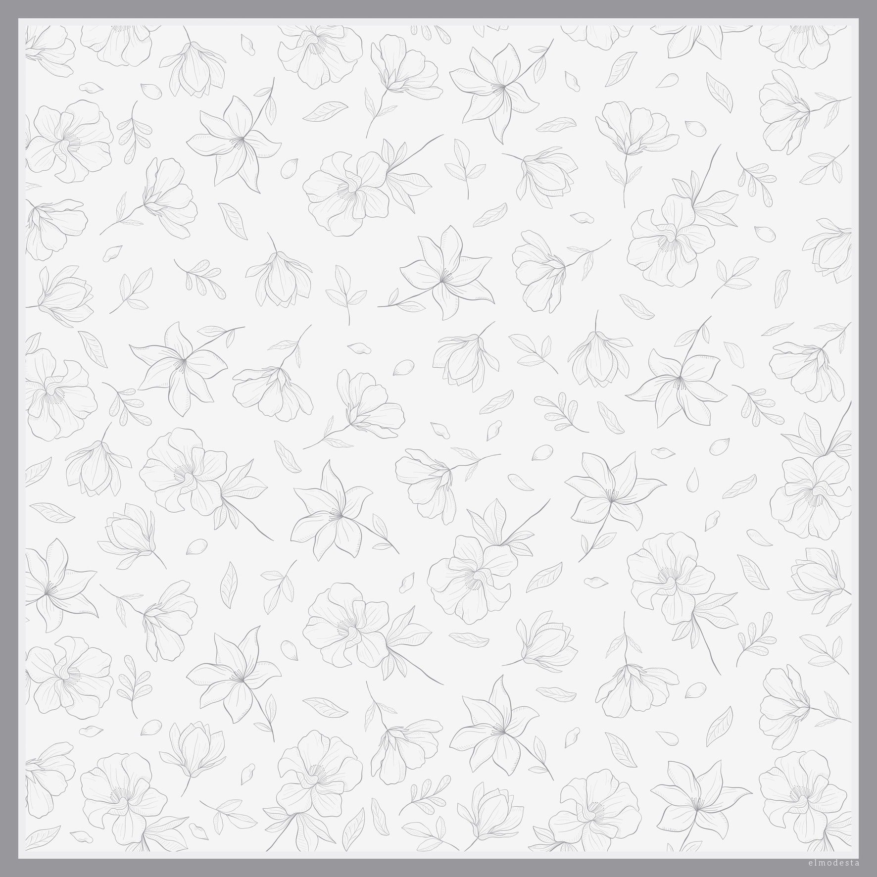 Hana Square Vegan Silk - Hijab Prints