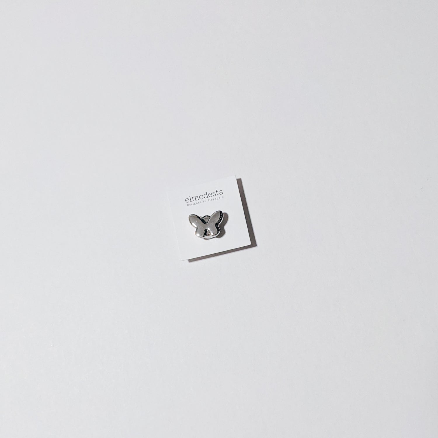 silver butterfly pin